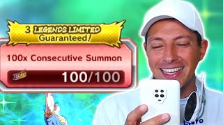 100 TICKETS DE SUMMONS COM 3 LFS GARANTIDOS  DRAGON BALL LEGENDS [upl. by Kruse]