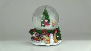 Northlight Seasonal Musical and Animated Santa Water Globe [upl. by Carbrey141]