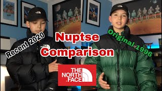 North Face Nuptse Original 1996 and Recent Nuptse Comparison [upl. by Engen]