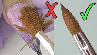 Acrylic Nail Brushes for Beginners from Amazon▫️How To Prep amp Clean  Zoccee Brushes Review [upl. by Derek243]