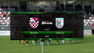 ORIJENT vs CIBALIA 21 16 kolo SuperSport Prva nogometna liga 2425 [upl. by Aicnarf]