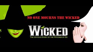 No One Mourns The Wicked  Wicked  Karaoke [upl. by Homerus]