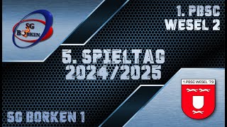 Tisch 5 Spieltag ⚔️ Verbandsliga SG Borken 1 🆚 1 PBSC Wesel 2 [upl. by Ecnaralc]