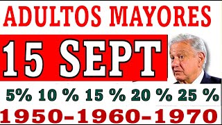 REGALO 15 SEPTIEMBRE👍ADULTOS MAYORES 3 DEPÓSITOS 6000 3000 7500 𝙍𝙀𝘾𝙄𝘽𝙄𝙍Á𝙎 𝙈Á𝙎 𝙀𝙉 𝙏𝙐 𝙏𝘼𝙍𝙅𝙀𝙏 [upl. by Cleon]