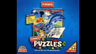 Opening To Playskool Puzzles 1995 PC CDRom [upl. by Nessim]