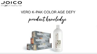 JOICO Vero KPak Age Defy Product Knowledge [upl. by Arratal]