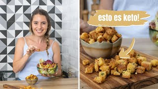 Crutones a la Provenzal KETO sin harina [upl. by Agan]