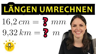 LÄNGEN umrechnen – Meter und Zentimeter Längeneinheiten Tabelle [upl. by Lilllie]