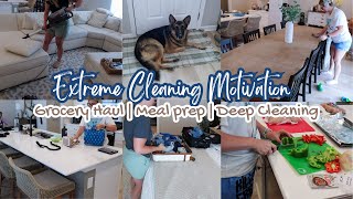 Extreme Cleaning Motivation  Deep Cleaning  Grocery Haul  Macro Friendly Meal Prep  Fridge Clean [upl. by Henrie]