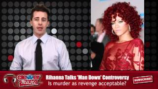 Rihanna Speaks Out About quotMan Downquot Controversy [upl. by Daisie]