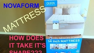 GEL MATTRESS Expanding review  ComfortGrande NOVAFORM  how it grows [upl. by Metcalf]