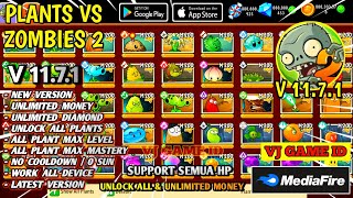 Plants VS Zombies 2 Mod Apk V1171 Latest 2024  Unlimited Diamond amp All Plants Unlocked Max Level [upl. by Nanreh]