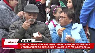 Con cocina en vivo cantantes  degustaciones y gran afluencia de público finaliza la 8° feria [upl. by Seiden]