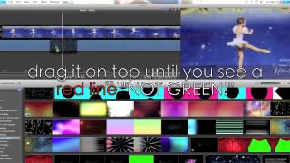 how to do overlayssparkles in imovie [upl. by Hgielyk]