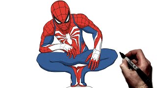 How to Draw Spider Man Advanced 20  Step By Step  Spider Man 2 [upl. by Grefe]