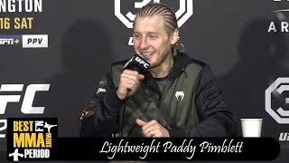 Paddy Pimblett UFC 296 Post Fight Interview [upl. by Quartis]