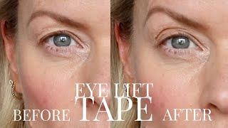 How to use eye lift tape to help with hooded eyes [upl. by Winthorpe]