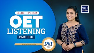 Master OET Listening Part B amp C in 9 Minutes  Tijus Academy [upl. by Amilah]