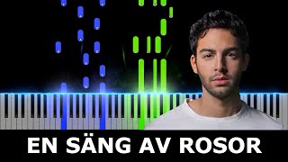 En säng av rosor  Darin  Piano Tutorial [upl. by Coney]