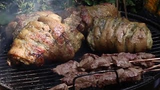 Barbecue Boeuf porc poulet [upl. by Annodam]