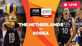 Netherlands v Korea  2016 Womens World Olympic Qualification Tournament [upl. by Luar844]