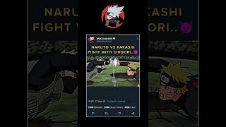 The moment when Naruto vs Kakashi rasengan 😈  naruto [upl. by Willette]