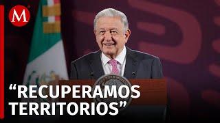 AMLO refiere que se regresaron concesiones y se ha recuperado mucho territorio [upl. by Lasko]