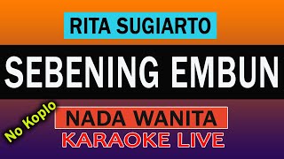 SEBENING EMBUN KARAOKE DANGDUT NO VOKAL  RITA SUGIARTO [upl. by Birdella]