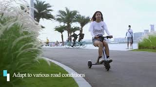 TopMate ES31 Foldable Electric Scooter Mini Tricycle with Reverse Function [upl. by Lleuqram]