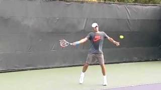 Federer Forehand shot at 300 frames per second [upl. by Saylor]