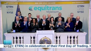 Equitrans Midstream Corporation Rings the NYSE Opening Bell [upl. by Alphonsa]