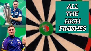 ALL 120 FINISHES in PDC World Championship 2024 [upl. by Kassey]