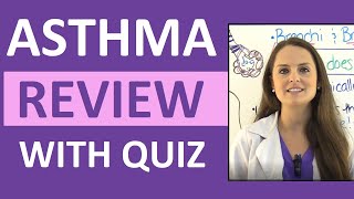 Asthma Treatment Symptoms Pathophysiology Nursing Interventions NCLEX Review Lecture [upl. by Dagnah]