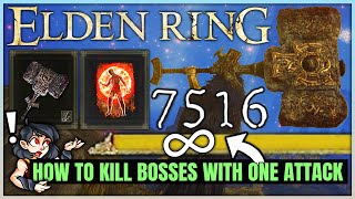 How to Kill Bosses in ONE HIT  Highest Damage Possible  Best Strength Build Guide  Elden Ring [upl. by Undis904]