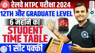 RRB NTPC 6 Months Study Time Table  RRB NTPC Exam 2024  NTPC Last 6 Months Strategy  by Akash sir [upl. by Welbie692]