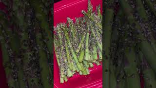 Grilled asparagus with charred lemon fyp foryou cooking grill love art vegetables recipe [upl. by Gensmer]