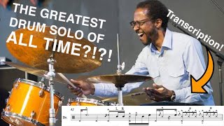 Brian Blade  Streams Of Consciousness Solo Transcription [upl. by Esertak]