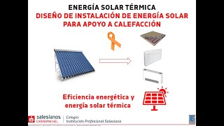 Diseño de instalación solar térmica para apoyo a calefacción [upl. by Biebel]