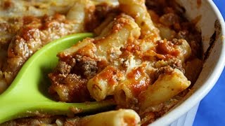 Easy Baked Ziti  Lighter Less Fat [upl. by Cirtap]