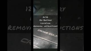 Volvo XC90 24 D5 2005  2012 12v Battery Location [upl. by Yoo]