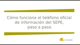 Cómo funciona el 060 de información a del SEPE paso a paso [upl. by Alleiram]