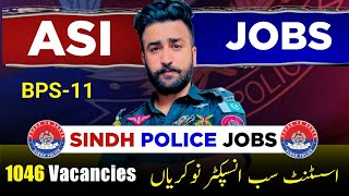 Latest New Jobs ASI  Assistant SubInspector jobs in Sindh Police 2024 [upl. by Aihsemaj900]