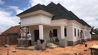 He Did The Entire Screeding Of This House With This Particular Paint In Edo State Nigeria [upl. by Kalil]