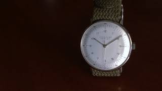 One Minute w the Junghans Max Bill Handwind Handaufzug 34mm [upl. by Sehcaep]