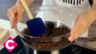 How to melt chocolate using a doubleboiler [upl. by Voorhis]