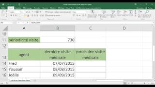 Excel  2 Opérationnel  Cours Calculs de date [upl. by Kcirddet780]