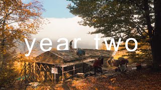 YEAR TWO  Renovating Two Stone Cabins in the Italian Alps [upl. by Simon331]