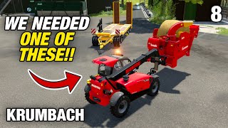 WE NEEDED ONE OF THESE  Krumbach  Farming Simulator 22  Episode 8 [upl. by Allehs]