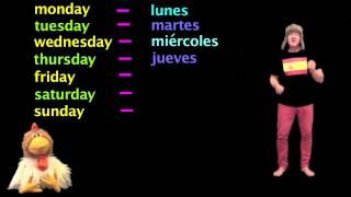 Learn Spanish  Days of the week in Spanish  Spanish Lessons [upl. by Hcnarb]