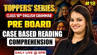 Class 10 English Cased Based Reading Comprehension  Toppers Series  English by Nidhi Maam [upl. by Nosredneh380]